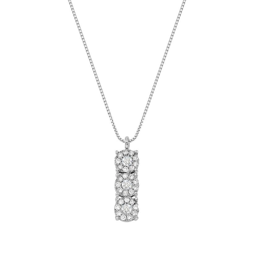 Κολιέ Diamonds από λευκό χρυσό 18K με διαμάντια μπριγιάν