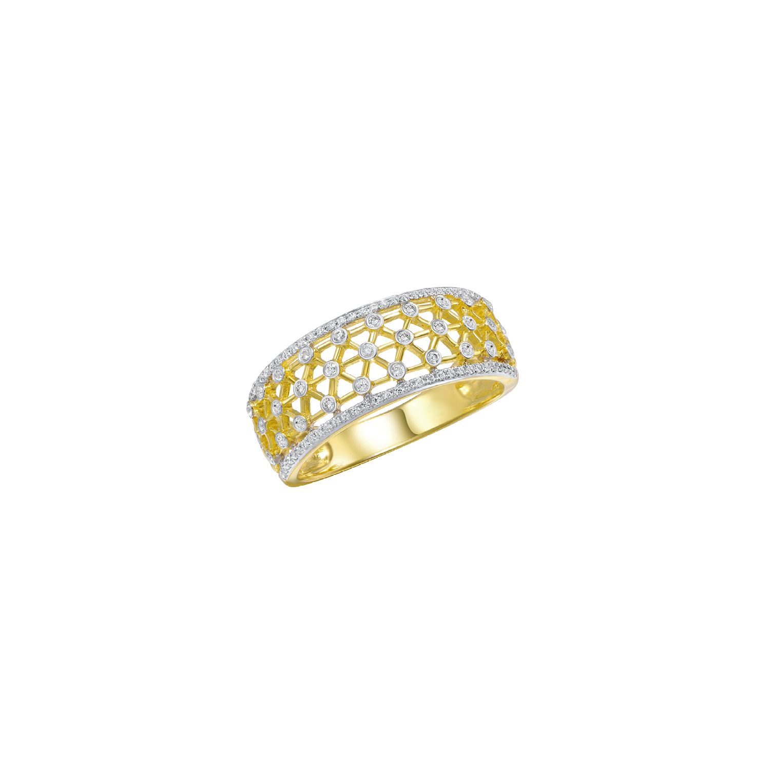 Δαχτυλίδι Arabesque από χρυσό 18K και διαμάντια μπριγιάν