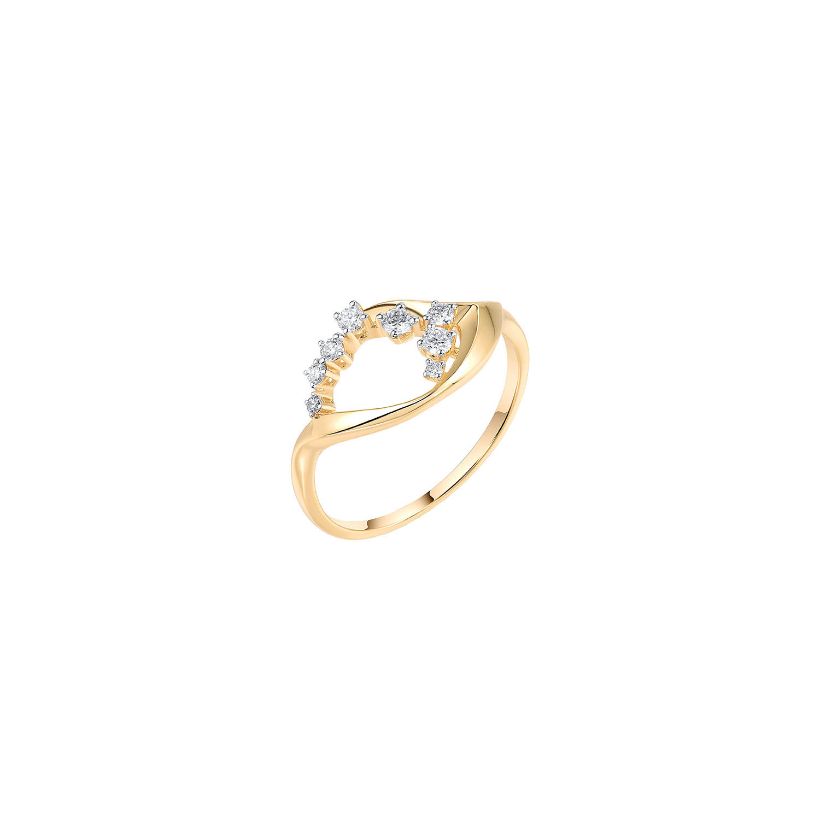 Δαχτυλίδι Diamonds από χρυσό 18K με διαμάντια μπριγιάν 
