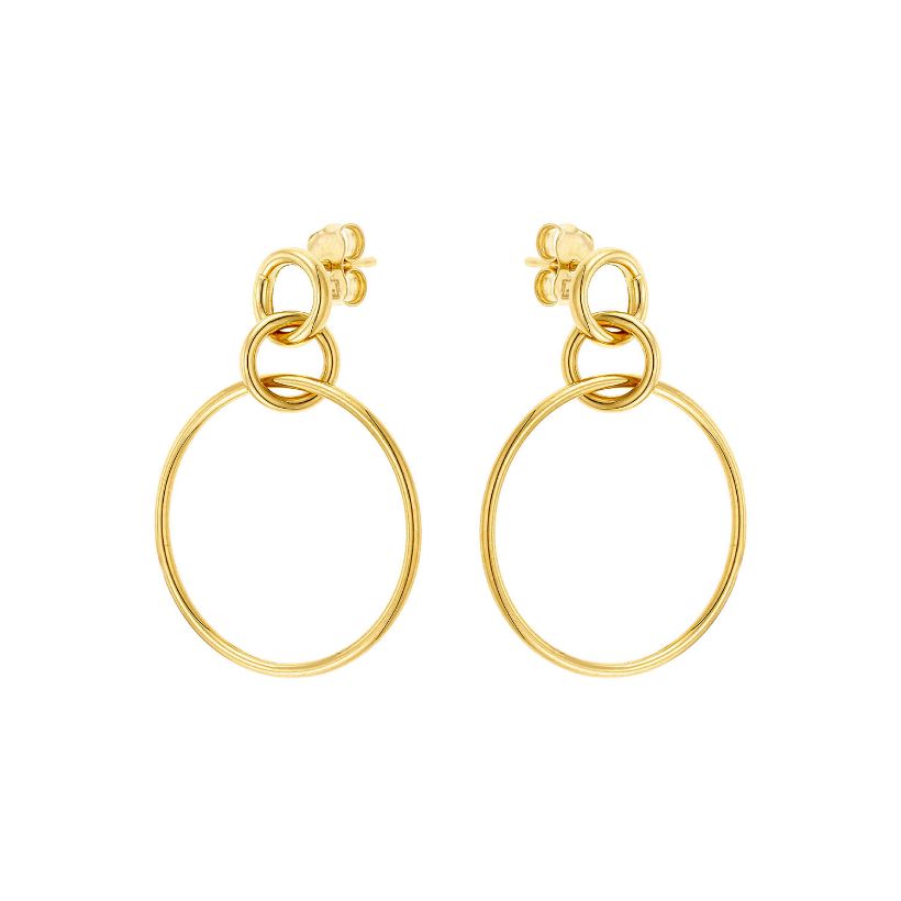 Σκουλαρίκια Aurum από χρυσό 14K