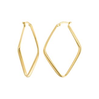 Σκουλαρίκια κρίκοι Aurum από χρυσό 18K