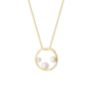 Μενταγιόν Pearls από χρυσό 18K με freshwater pearls και διαμάντια μπριγιάν