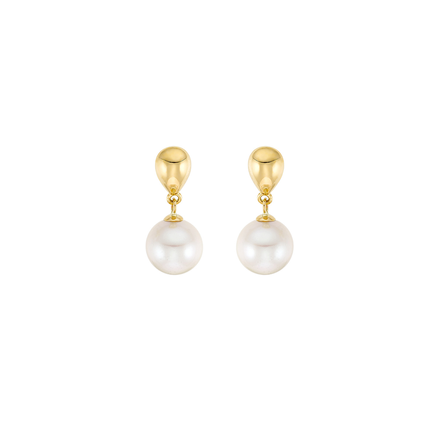Σκουλαρίκια Pearls από χρυσό 18K με freshwater pearls