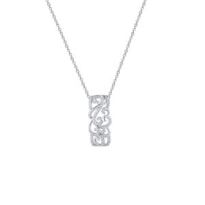 Μενταγιόν Diamonds από λευκό χρυσό 18K με διαμάντια μπριγιάν