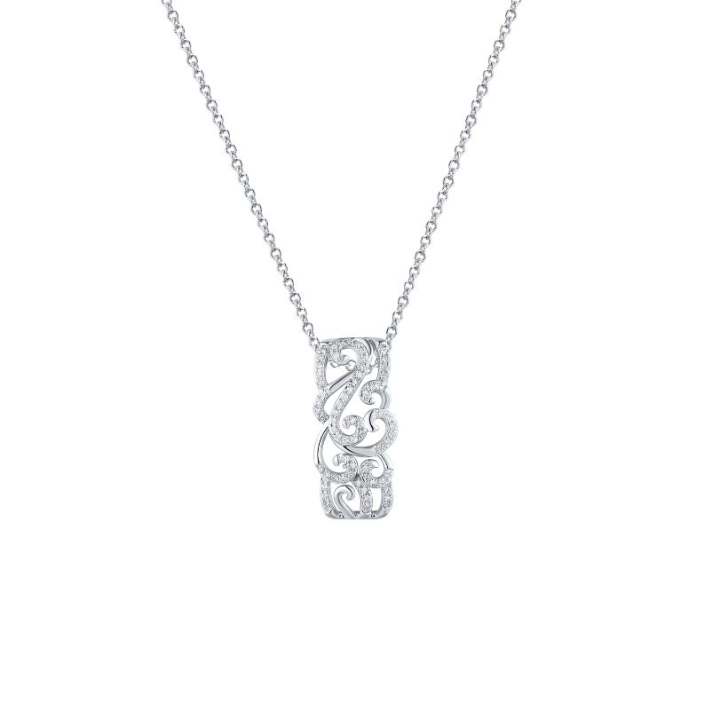 Μενταγιόν Diamonds από λευκό χρυσό 18K με διαμάντια μπριγιάν