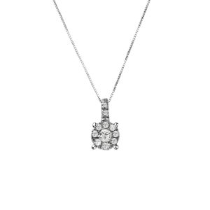 Κολιέ Diamonds από λευκό χρυσό 18K και διαμάντια μπριγιάν