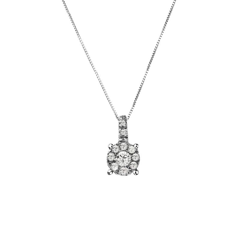 Κολιέ Diamonds από λευκό χρυσό 18K και διαμάντια μπριγιάν