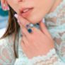 Δαχτυλίδι Secret Garden από χρυσό 18K με London blue topaz και διαμάντια μπριγιάν