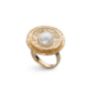 Δαχτυλίδι Terra από επιχρυσωμένο ασήμι 925° με freshwater pearl