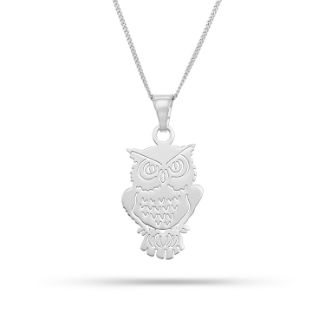 Κολιέ Symbols Κουκουβάγια επιροδιωμένο ασήμι 925°