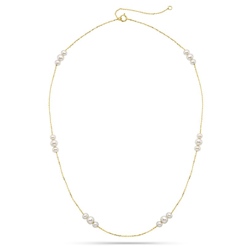 Κολιέ Pearls από χρυσό 18K με freshwater pearls