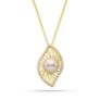 Κολιέ Pearls από επιχρυσωμένο ασήμι 925° με freshwater pearl και ζιργκόν