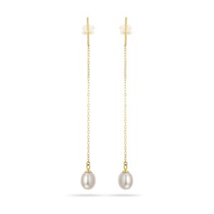 Σκουλαρίκια Pearls από χρυσό 18K με freshwater pearls