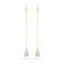 Σκουλαρίκια Pearls από χρυσό 18K με freshwater pearls