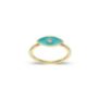 Δαχτυλίδι i Collection από χρυσό 18K με γαλάζιο σμάλτο