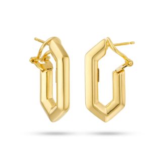 Εικόνα της Σκουλαρίκια κρίκοι Aurum από χρυσό 18K