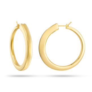 Εικόνα της Σκουλαρίκια κρίκοι Aurum από χρυσό 18K