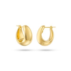 Εικόνα της Σκουλαρίκια κρίκοι Aurum από χρυσό 18K
