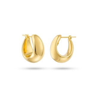 Εικόνα της Σκουλαρίκια κρίκοι Aurum από χρυσό 18K