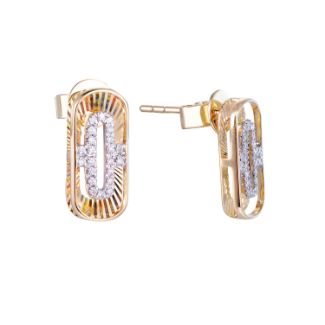 Σκουλαρίκια Diamonds από χρυσό 18K με διαμάντια μπριγιάν