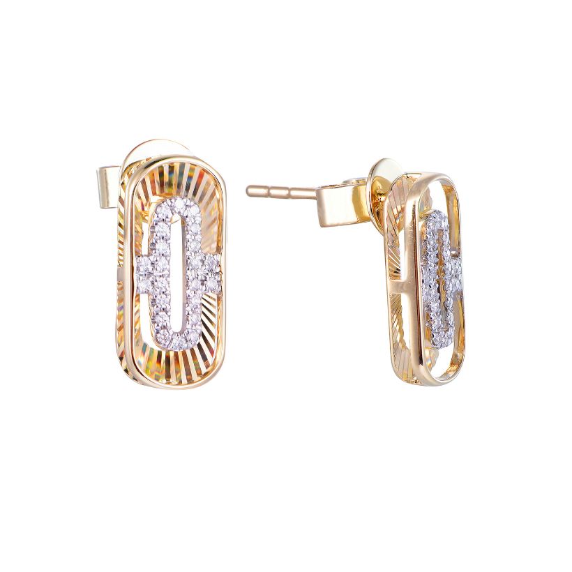 Σκουλαρίκια Diamonds από χρυσό 18K με διαμάντια μπριγιάν