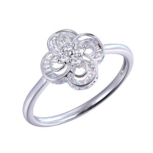 Δαχτυλίδι Diamonds από λευκό χρυσό 18K με διαμάντια μπριγιάν