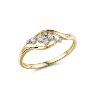 Δαχτυλίδι Diamonds  από χρυσό 18K με διαμάντια μπριγιάν