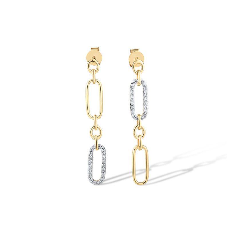 Σκουλαρίκια  Diamonds από χρυσό 18K 