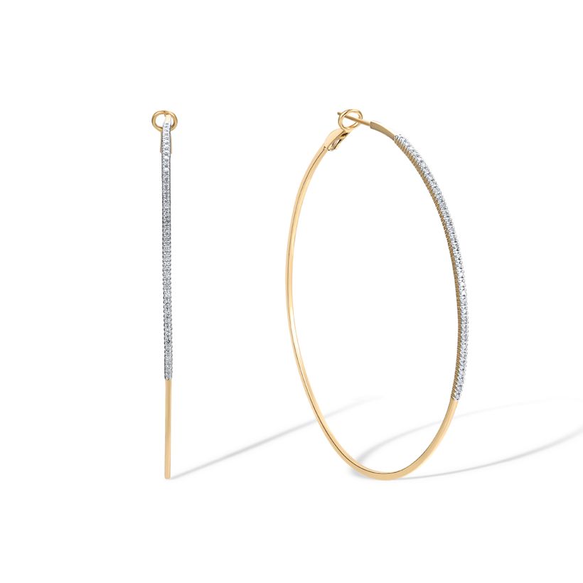 Σκουλαρίκια Diamonds από χρυσό 18K με διαμάντια μπριγιάν