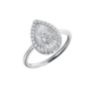 Δαχτυλίδι Diamonds από λευκό χρυσό 18K με διαμάντια μπριγιάν