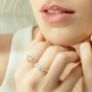 Δαχτυλίδι Diamonds από λευκό χρυσό 18K και διαμάντια μπριγιάν.