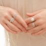 Δαχτυλίδι Diamonds από λευκό χρυσό 18K με διαμάντια μπριγιάν