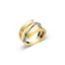 Δαχτυλίδι Aurum από χρυσό και λευκό χρυσό 18K
